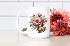 Detailed Gnome Magnolia Flower | Sublimation | Clipart Product Image 2