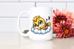 Enthusiastic Baby Goldfinch | Clipart Product Image 2