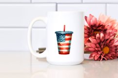 Watercolor Vintage Plastic Cup with Flowers | Sublimation Product Image 2