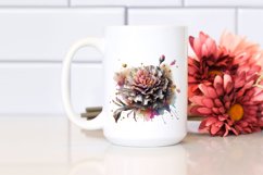 Carnation Watercolor Clipart Product Image 2