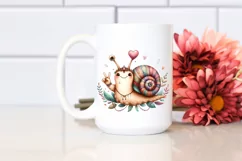 Funny Snail Doing Love Sign | Sublimation Clipart Product Image 2