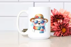 Colorful Cute Baby Polar Bear | Sublimation | Clipart Product Image 2