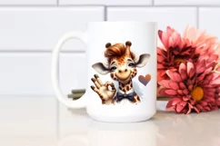 Funny Cute Giraffe Portrait | Sublimation Clipart Product Image 2