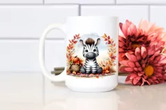 Funny Cute Baby Zebra Sitting | Clipart Product Image 2