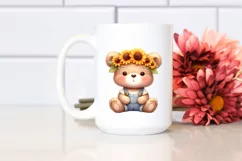 Funny Cute Baby Bear Sitting | Clipart Product Image 2