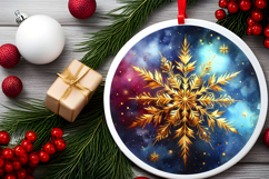 Round Christmass Ornament PNG Product Image 2