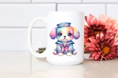 cute Puppy Sailor Suit Clipart Product Image 1