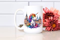 Colorful Baby Unicorn with Polish Palace Product Image 2