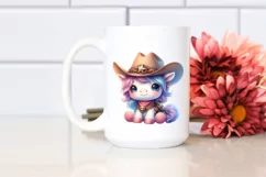 Baby Unicorn Cowboy | Sublimation | Clipart Product Image 2