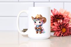Baby Unicorn Cowboy | Sublimation | Clipart Product Image 2