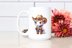 Baby Unicorn Cowboy | Sublimation | Clipart Product Image 2