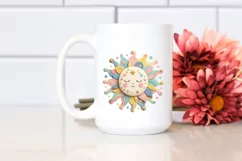 Watercolor Sun Pastel Whimsical Sublimation Clipart Product Image 2