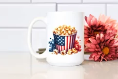 Popcorn USA Colors | Sublimation Clipart Product Image 2