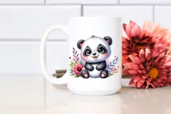 Colorful Baby Panda Sitting | Clipart Product Image 2