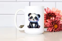 Colorful Baby Panda Sitting | Clipart Product Image 2