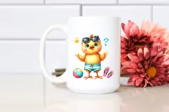 Funny Baby Chicken 2 Legs Beachwear | Sublimation | Clipart Product Image 2