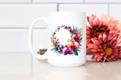 Vibrant Wreath Orchid | Sublimation Clipart Product Image 2