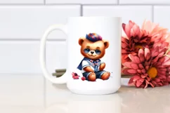 Proud Baby Bear Sitting PNG Product Image 2