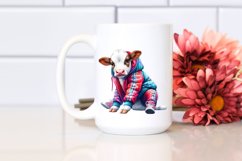 Colorful Baby Cow in Hustle Dancer&#039;s Attire Product Image 2