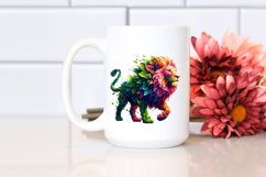 Lion with Flowers, PNG Product Image 2