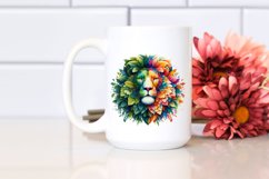 Lion with Flowers, PNG Product Image 2