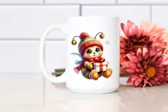 Cute Vintage Baby Bee PNG Product Image 2