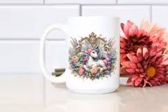 Colorful Cow with Baroque Garden PNG Product Image 2