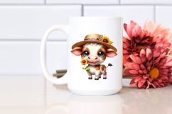 Baby Cow Sun Hat Proud | Sublimation | Clipart Product Image 2