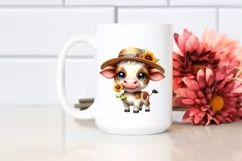 Baby Cow Sun Hat Proud | Sublimation | Clipart Product Image 2