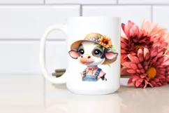 Baby Cow Sun Hat Proud | Sublimation | Clipart Product Image 2
