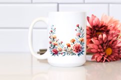 Vibrant Floral Frame Carnation Clipart Product Image 2