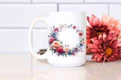 Vibrant Floral Frame Carnation Clipart Product Image 2