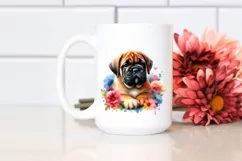 Colorful Cute Bullmastiff Sticker | Clipart Product Image 2