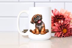Crazy Looking Mastiff Watercolor | Sublimation Clipart Product Image 2