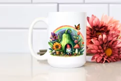 Colorful Watercolor Gnome House Clipart\ Product Image 2