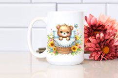 Colorful Baby Bear Cradle | Clipart Product Image 2