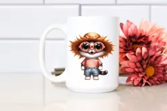 Expressive Funny Caricature-like Flower Clipart Product Image 2