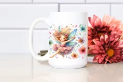 Tumbling Fairy Watercolor | Clipart Product Image 2