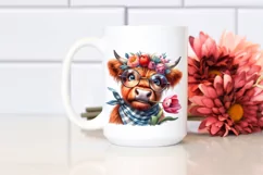 Cow Fancy es Cow Portrait | Clipart Product Image 2