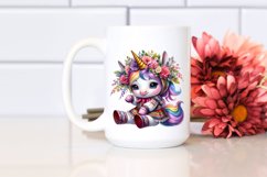 Colorful Unicorn in Folk Dancer&#039;s Costume PNG Product Image 2