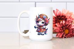 Colorful Unicorn in Folk Dancer&#039;s Costume PNG Product Image 2