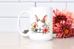Colorful Cute Sleeping Rabbit Watercolor Clipart Product Image 2