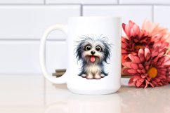 Crazy Looking Havanese Watercolor | Sublimation Clipart Product Image 2