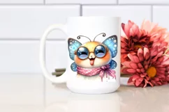 Butterfly Portrait with Tounge Out Clipart Product Image 2