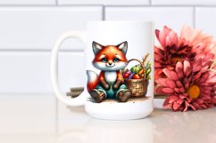 Baby Fox with Vegetables | Sublimation | Clipart Product Image 2