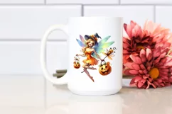 Fairy with Pumpkin in Style PNG Product Image 2
