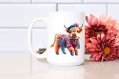 Baby Cow in Balboa Dancer&#039;s Attire, Magical PNG Product Image 2