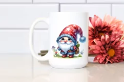 Colorful Gnome with Autumn Leaves PNG Product Image 2