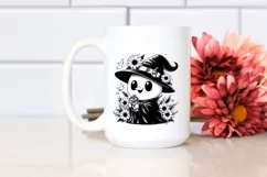 Chick Holding Soda, Black and White PNG Product Image 2