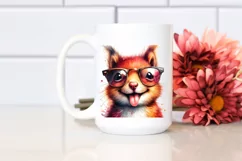 Funny Squirrel Portrait with Sunglasses | Clipart Product Image 2
